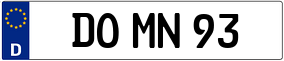 Trailer License Plate